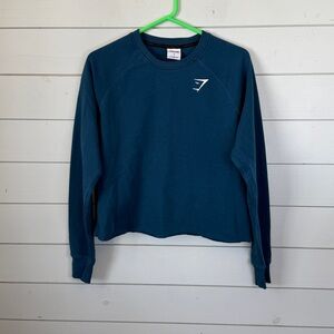 Gymshark sweatshirt crewneck teal‎ blue women's size small